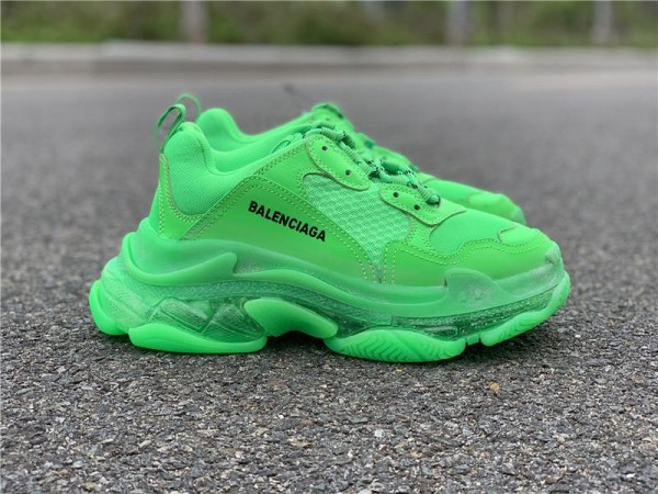 Balenciaga Triple S Clear Sole "Neon Green" (BAL0047)