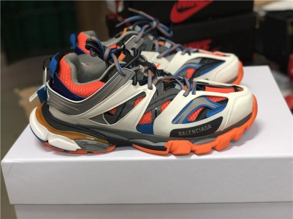 Balenciaga Track Sneaker Gray Orange Blue (BAL0040)