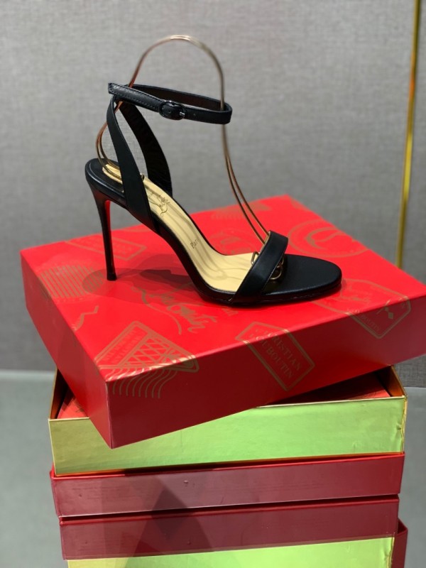 Christian Louboutin strappy sandals black