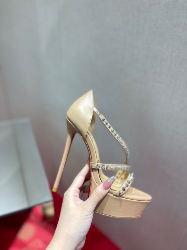 Christian Louboutin Ultimate hate sky high 15 cm spikes  Naked