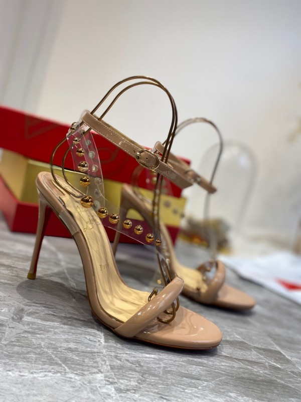 Christian Louboutin sandals  Round spike sandals series Naked