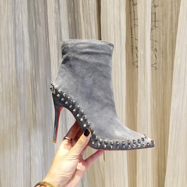 Christian Louboutin winter fashion boots Silver rivets