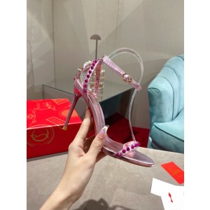 Christian Louboutin spiked strap sandals Pink