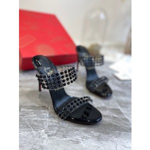 Christian Louboutin   film nail slippers series Black