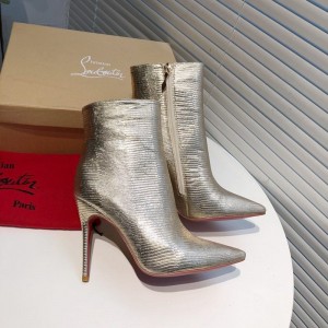 Christian Louboutin winter fashion boots Gold