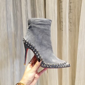 Christian Louboutin winter fashion boots Silver rivets