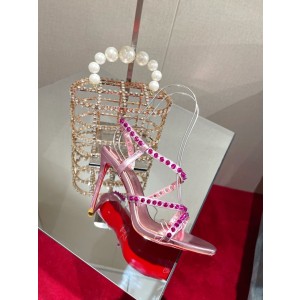 Christian Louboutin spiked strap sandals Pink